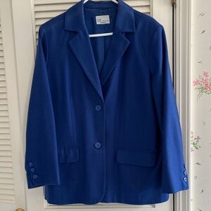 Tog Shop Royal Blue Wool-Blend Blazer
